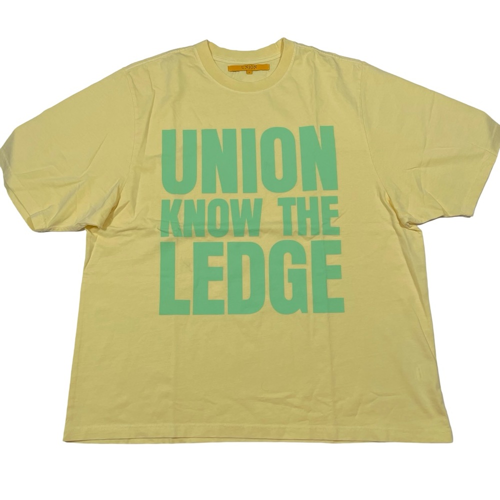 UNION Los Angeles “Know The Ledge” Size V (2XL) Yellow Tee (Retail Price $65)